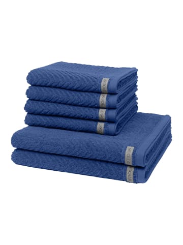 Ross 4 X Handtuch 2 X Duschtuch im Set Smart in Royalblau