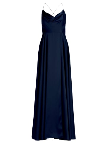 Vera Mont Abendkleid mit Wasserfallausschnitt in Night Sky