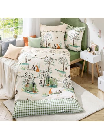 kaeppel Renforcé Kinder-Bettwäsche in mint-grün