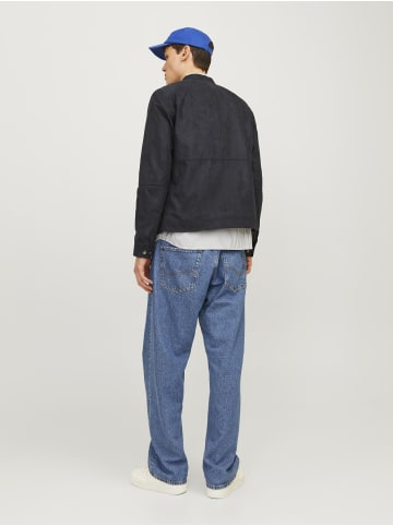 Jack & Jones Kunstlederjacke in Jet Black