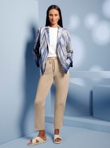 Heine Blusenblazer in rauchblau-sesam-bedruckt