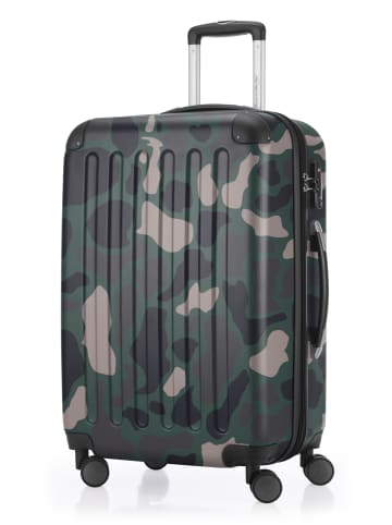 Hauptstadtkoffer Spree - Mittelgroßer Koffer Hartschale Trolley 65 cm, TSA, 74 L in Camouflage