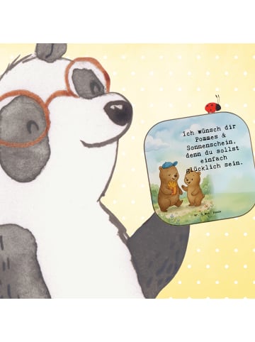 Mr. & Mrs. Panda Bierdeckel Bär Kind Pommes Design mit Spruch in Weiß