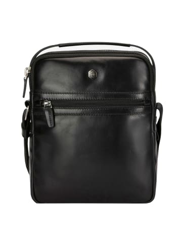 Jekyll & Hide Oxford Handtasche Leder 22 cm black
