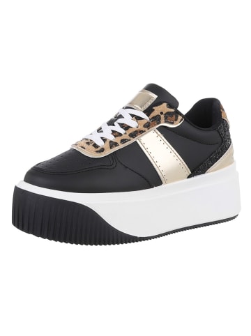 Ital-Design Freizeitschuh in Schwarz und Weiß