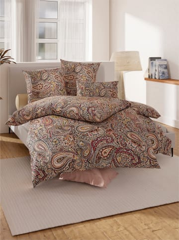 WITT WEIDEN Bettwäsche in schwarz-kirsche-bedruckt