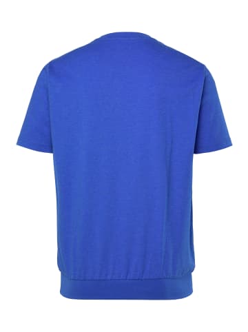 Men Plus Kurzarm T-Shirt in azurblau