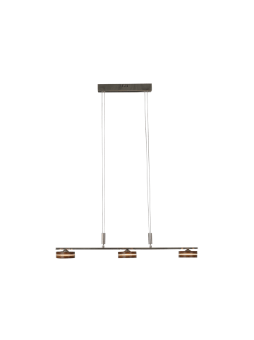 näve LED Pendelleuchte "TRIBERG" in braun - (L)75 cm x (B)10 cm x (H)80 cm - EEK G