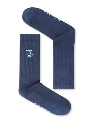 GreenBomb Socken Animal Fluke in Marineblau