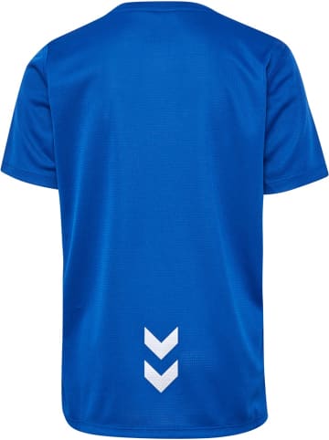 Hummel Kinder Sportshirt "Hmlrun Jersey S/S Kids" in Blau