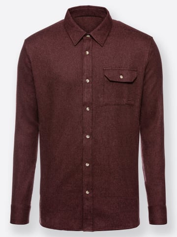 WITT WEIDEN Langarm-Hemd in bordeaux
