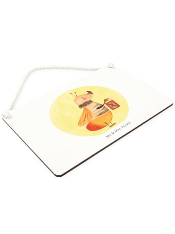 Mr. & Mrs. Panda Schild Glühwürmchen ohne Spruch in Weiß