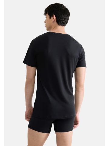 Sloggi Unterhemd / Shirt Kurzarm SLG Base Soft in Schwarz