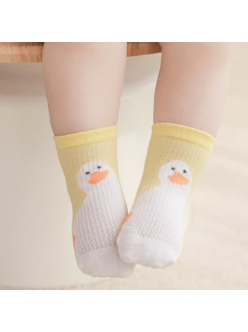 MUNADUNA 3er-Set 'Hündchen' Rutschfeste Baby-Sommersocken/Bodensocken