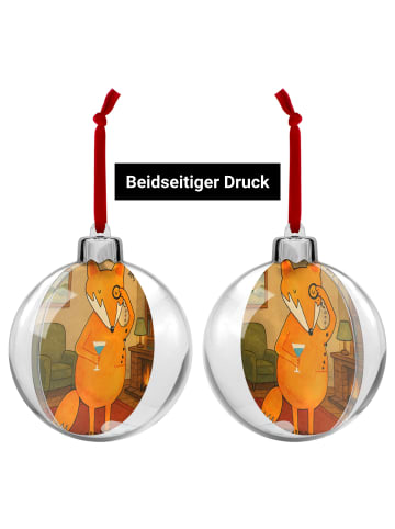 Mr. & Mrs. Panda Christbaumkugel Fuchs Lord Design ohne Spruch in Weiß
