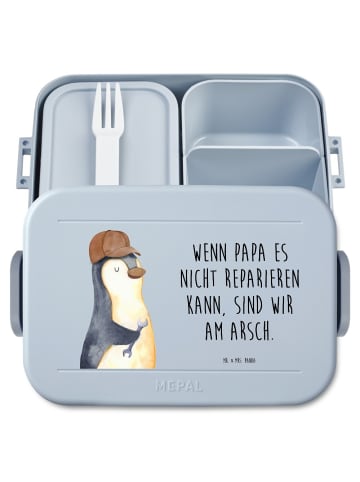 Mr. & Mrs. Panda Bentobox Wenn Papa es nicht reparieren kann, si... in Blau Pastell