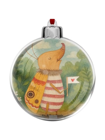 Mr. & Mrs. Panda deko kugel Nachtfalter Fähnchen Design ohne Spruch in Weiß