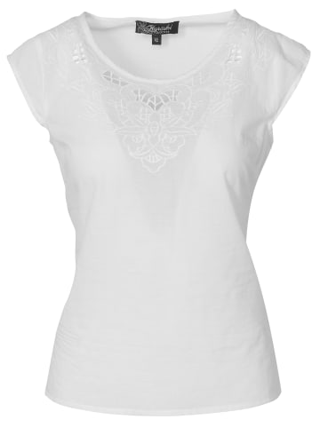 KOROSHI KURZÄRMELBLUSE in weiß