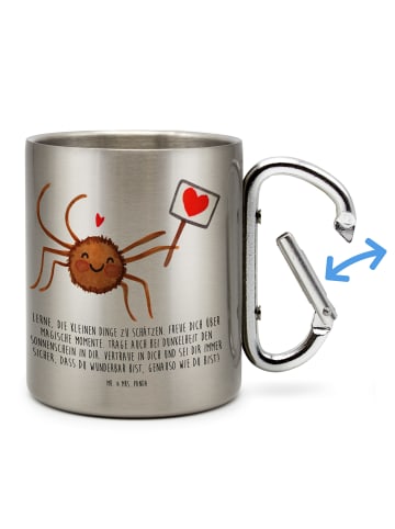 Mr. & Mrs. Panda Kaffeebecher Spinne Agathe Motivation mit Spruch in Silber