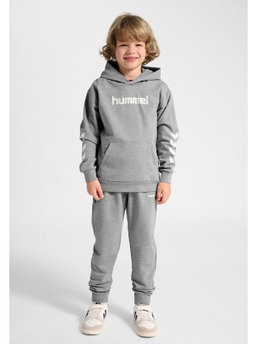 Hummel Kapuzenpullover Hmljr Logo Lebensstil Kinder in GREY MELANGE