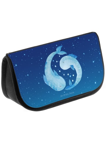Mr. & Mrs. Panda Make-Up Bag Sternzeichen Fische ohne Spruch in Sternenhimmel Blau