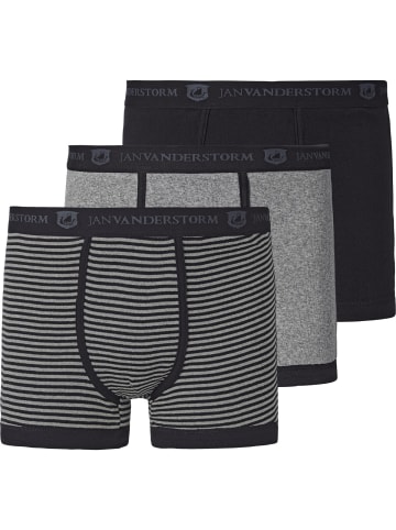 Jan Vanderstorm 3er Pack Retropant JASIEL in grau schwarz