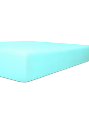 Kneer Spannbetttuch FEIN-JERSEY Q50 in aqua