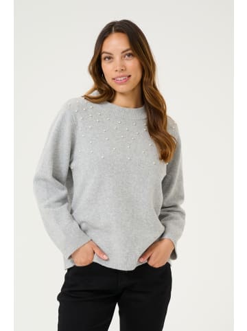 Cream Strickpullover CRPearly Loose fit in Light Grey Melange