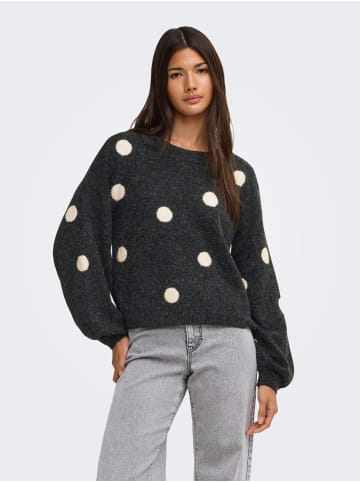 ONLY Strickpullover in Dark Grey Melange