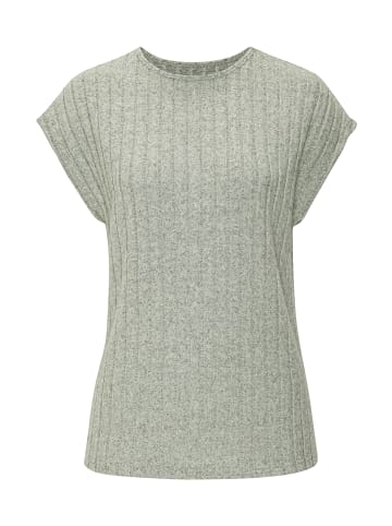 Vivance by Lascana Kurzarmshirt in salbeigrün meliert