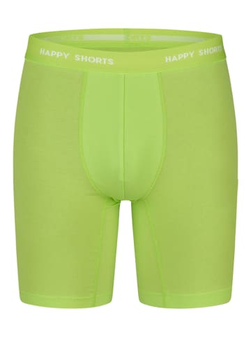Happy Shorts Retro Boxer Neon Long in neon lime/blue