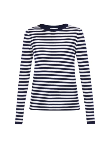 usha BLUE LABEL Women Sweater in navy white