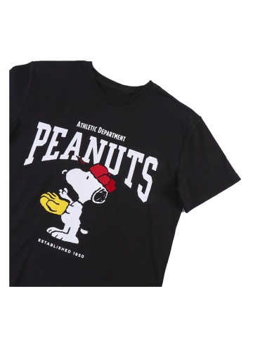 Peanuts T-Shirt kurzarm Peanuts in Schwarz