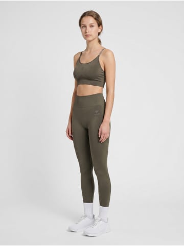 Hummel Leggings Hmlflow Damen in MAJOR BROWN