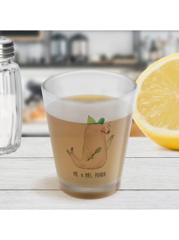 Mr. & Mrs. Panda Schnapsglas Robbe Sherlock ohne Spruch in Transparent