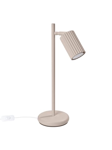 Nice Lamps Tischlampe GLEAM 1 taupe H 43 cm