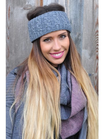 styleBREAKER Strick Stirnband in Rose