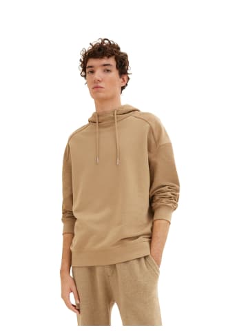 Tom Tailor Hoodie in splashed clay beige