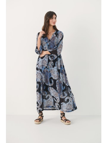 PART TWO Kleid PoloniaPW Relaxed fit in Dark Navy Paisley