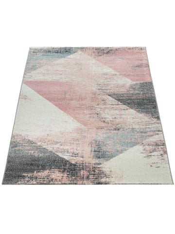 KADIMA DESIGN Teppich Kurzflor Farbverlauf Wohnzimmer schmutzabweisend in Mehrfarbig