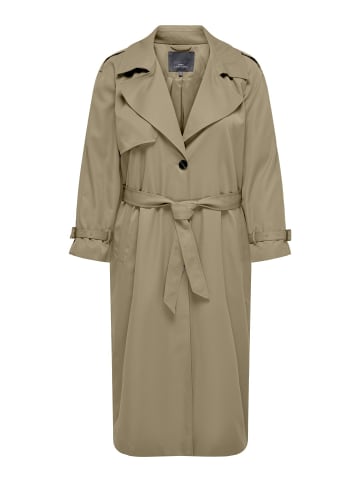 ONLY Carmakoma Trenchcoat in Tannin