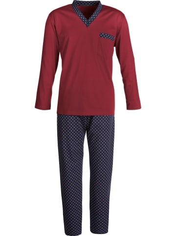 Erwin Müller Single-Jersey Schlafanzug in weinrot