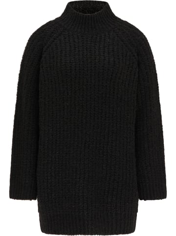 myMo Oversize Strickpullover in Schwarz