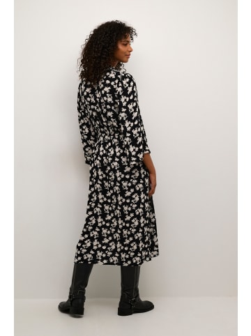 Kaffe Kleid KAamber Regular fit in Black/Turtledove Flower Print