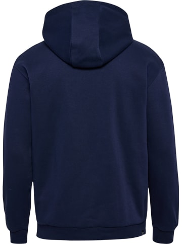 Hummel Hoodie "Hmlmover Cotton Hoodie" in Blau