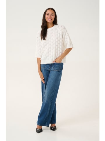 Kaffe Strickpullover KAmalene Loose fit in Chalk