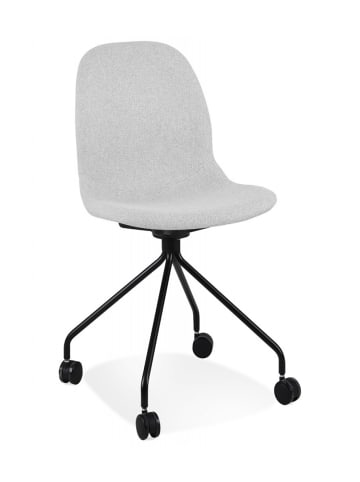 KADIMA DESIGN Bürostuhl aus Metall und Textil in Dunkelgrau | Modernes Design in Grau