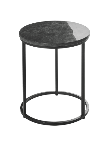 Beliani Beistelltisch TYRELL in Grün/Schwarz - (W) 40 x (H) 45 x (L) 40 cm