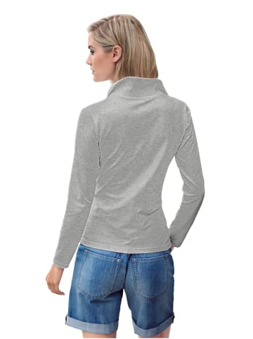 Heine Poloshirt in grau-melange