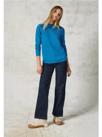 Cecil Rundhalspullover für Damen in blau